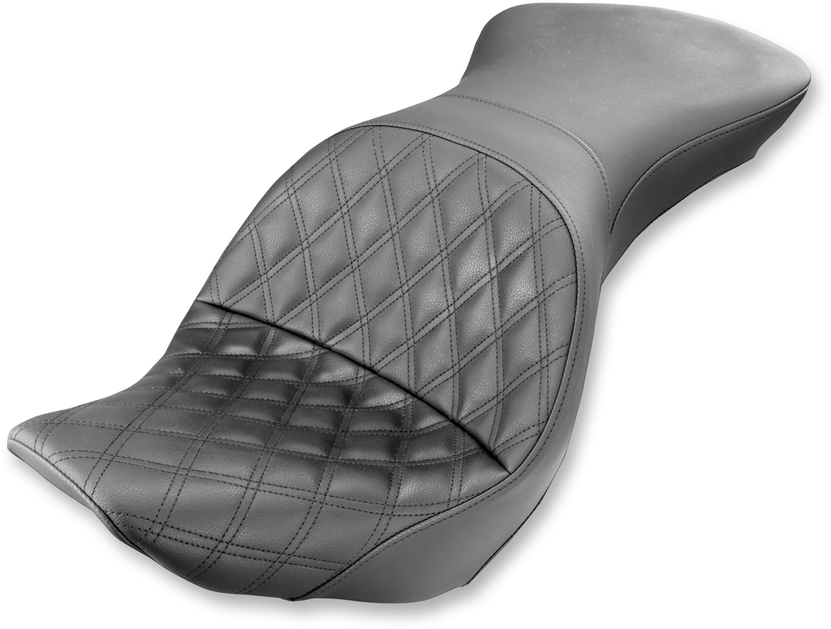 SADDLEMEN Explorer Seat - Lattice Stitched - FXST/FLST '06-'17 806-12-029LS — image 1