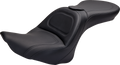 SADDLEMEN Seat - Explorer™ - With Backrest - Stitched - Black - FL/FX '06-'17 806-12-030 — image 1