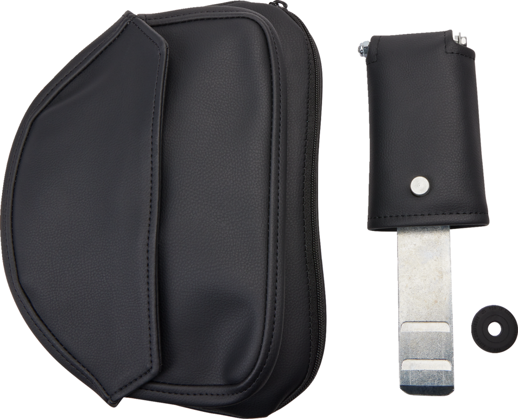 SADDLEMEN Seat - Explorer™ - With Backrest - Stitched - Black - FL/FX '06-'17 806-12-030 — image 4