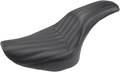 SADDLEMEN Knuckle 2-Up Seat - Ribbed - Black 806-12-047K — image 1