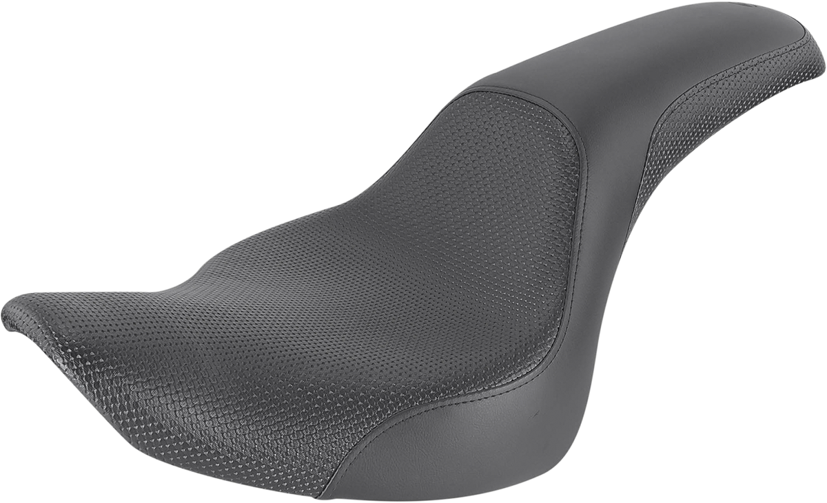 SADDLEMEN Profiler™ Basketweave Seat - Black - FB '07-'17 806-12-147 — image 1