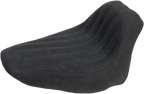 SADDLEMEN Knuckle Solo Seat - Ribbed - Black - FLST '06-'17 806-15-0023 — image 1