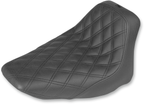 SADDLEMEN Renegade™ Solo Seat - Lattice Stitched - Black - FLST '06-'17 806-15-002LS — image 1