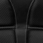SADDLEMEN Dominator Solo Seat - w/o Backrest - Black w/ Gray Stitching - FLSTC/N '06-'17 806-15-0042 — image 2