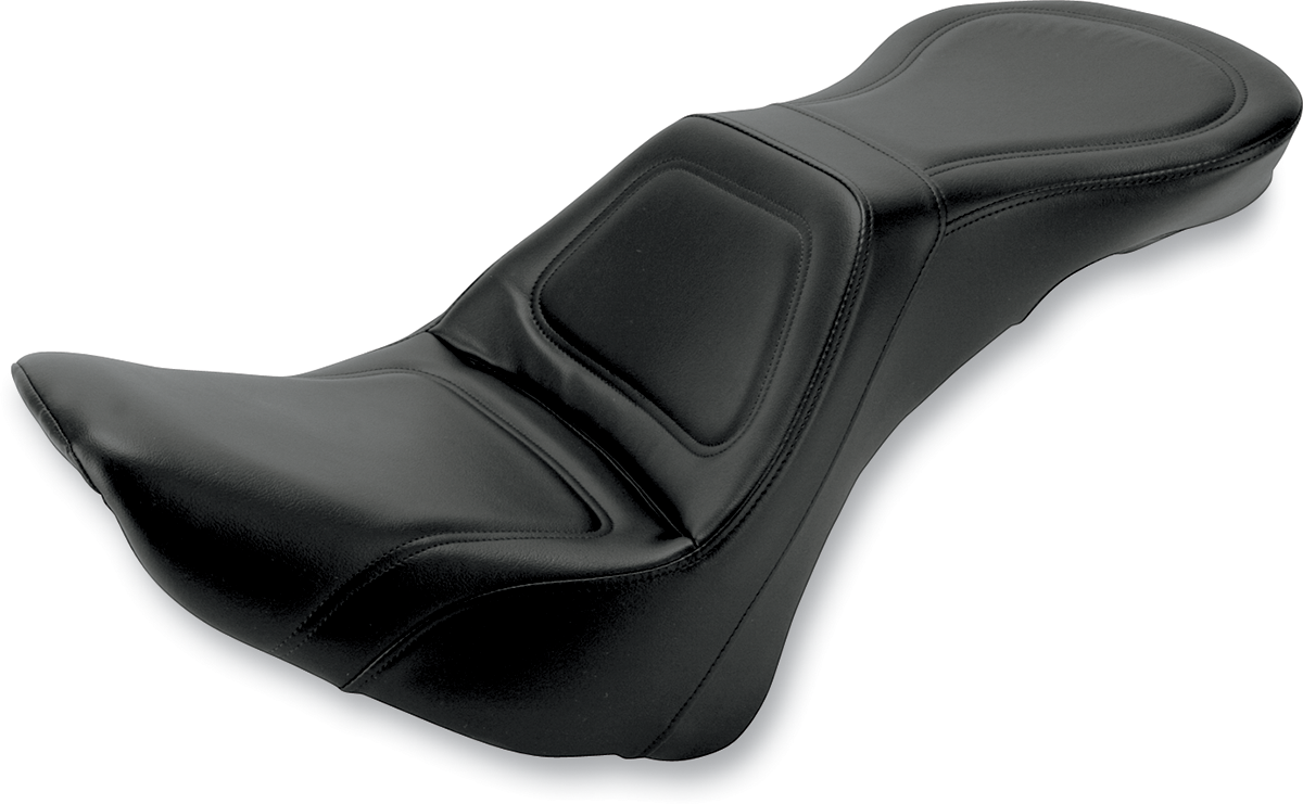 SADDLEMEN Seat - Explorer™ - Without Backrest - Stitched - Black - FLSTN '06-'17 806-15-0291 — image 1
