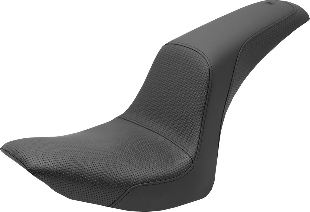 SADDLEMEN Profiler™ Basketweave Seat - Black - Softail '06-'17 806-23-147 — image 1