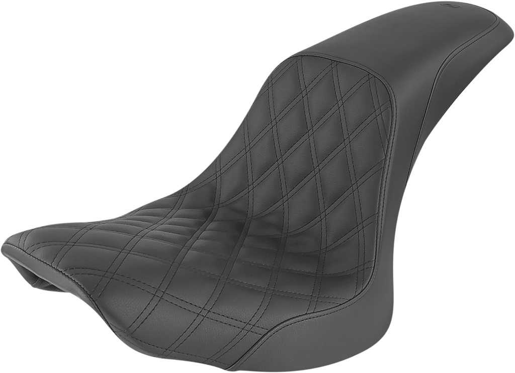 SADDLEMEN Profiler Seat - Front Lattice/Rear Smooth - Black - FLSTC '06-'17 806-23-149 — image 1