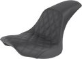 SADDLEMEN Profiler Seat - Front Lattice/Rear Smooth - Black - FLSTC '06-'17 806-23-149 — image 1