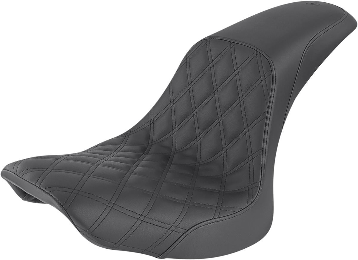 SADDLEMEN Profiler Seat - Front Lattice/Rear Smooth - Black - FLSTC '06-'17 806-23-149 — image 1