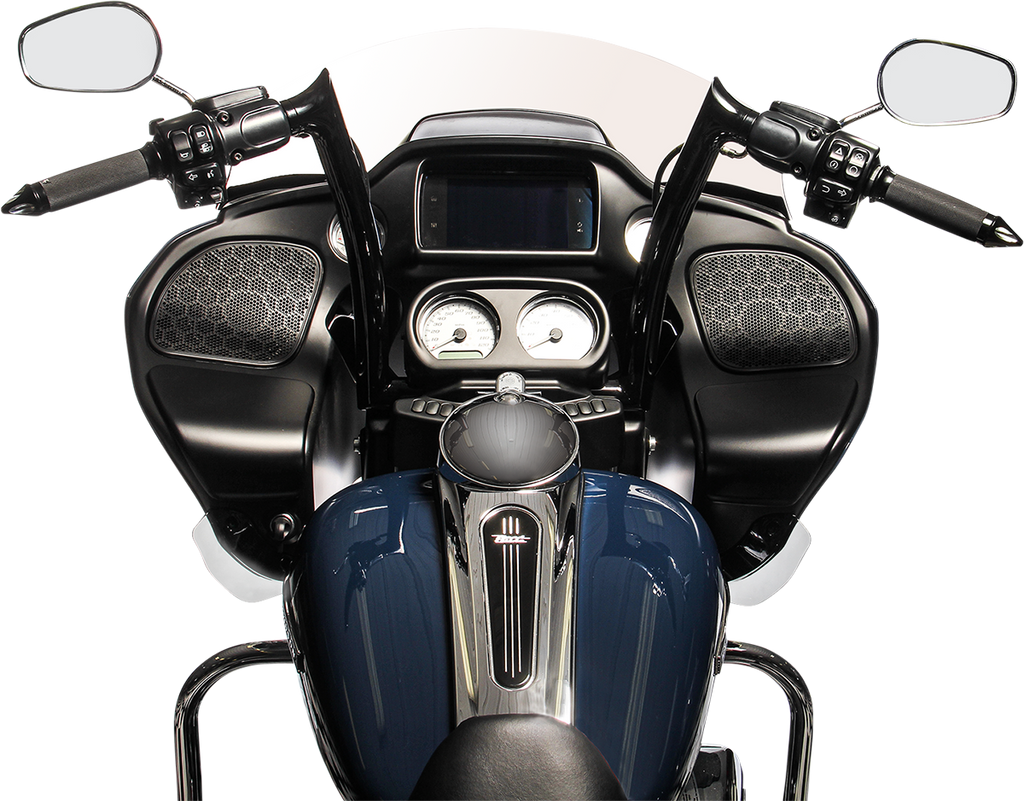 FAT BAGGERS INC. 1-1/2" EZ Install Pointed Top Handlebar - 14" - Black 806014-B — image 1
