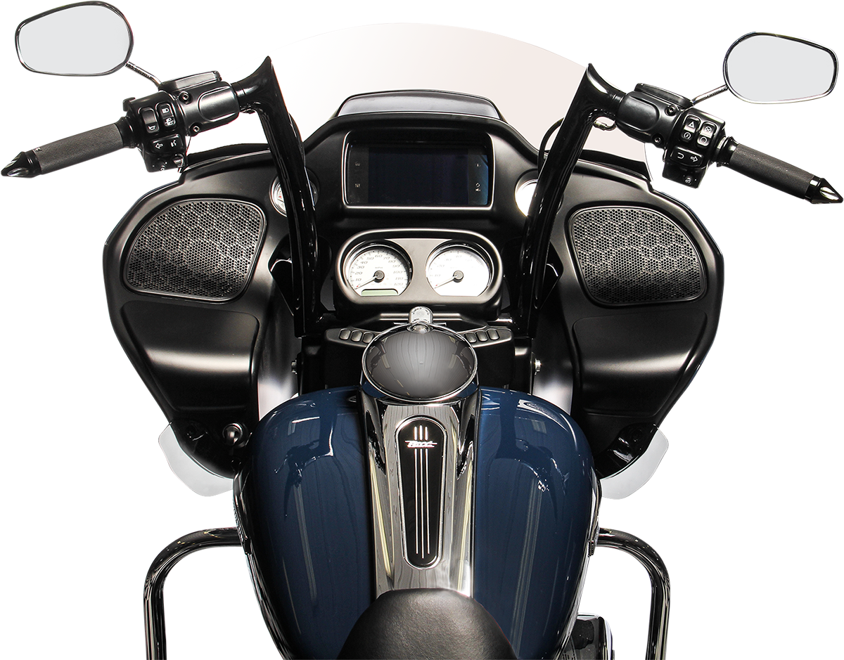 FAT BAGGERS INC. 1-1/2" EZ Install Pointed Top Handlebar - 14" - Black 806014-B — image 1