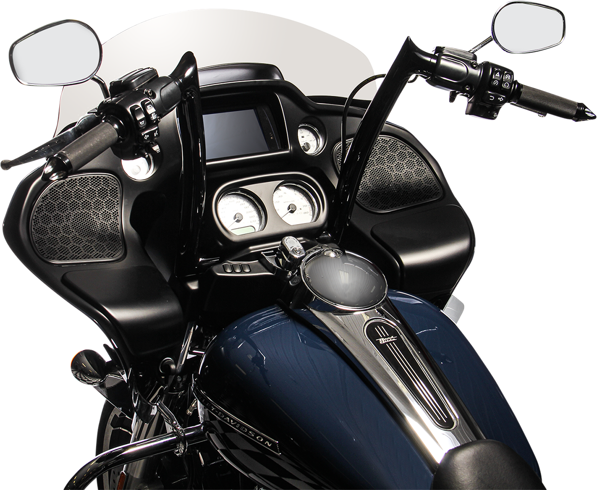 FAT BAGGERS INC. 1-1/2" EZ Install Pointed Top Handlebar - 14" - Black 806014-B — image 2