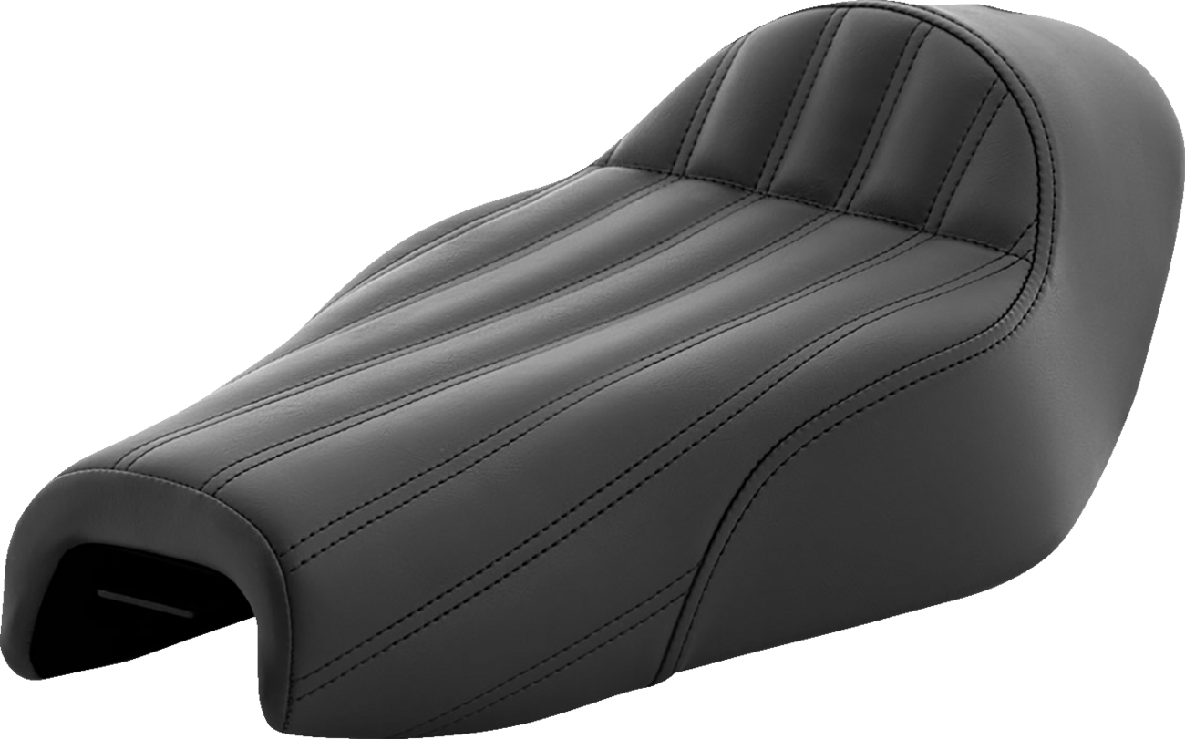 SADDLEMEN Knuckle Solo Seat - Ribbed - Black - XL '04-'20 807-03-0023 — image 1