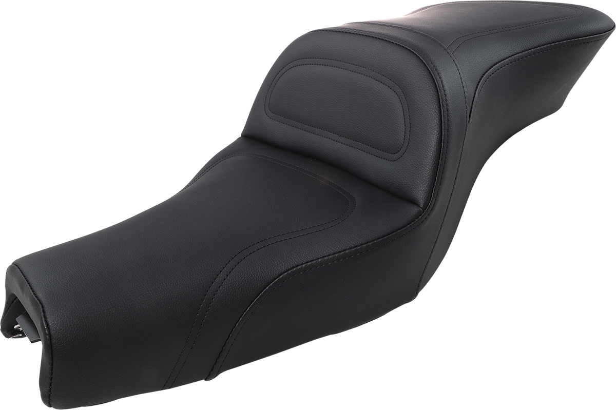 SADDLEMEN Seat - Explorer™ - Without Backrest - Stitched - Black - XL '04-'20 807-03-029 — image 1