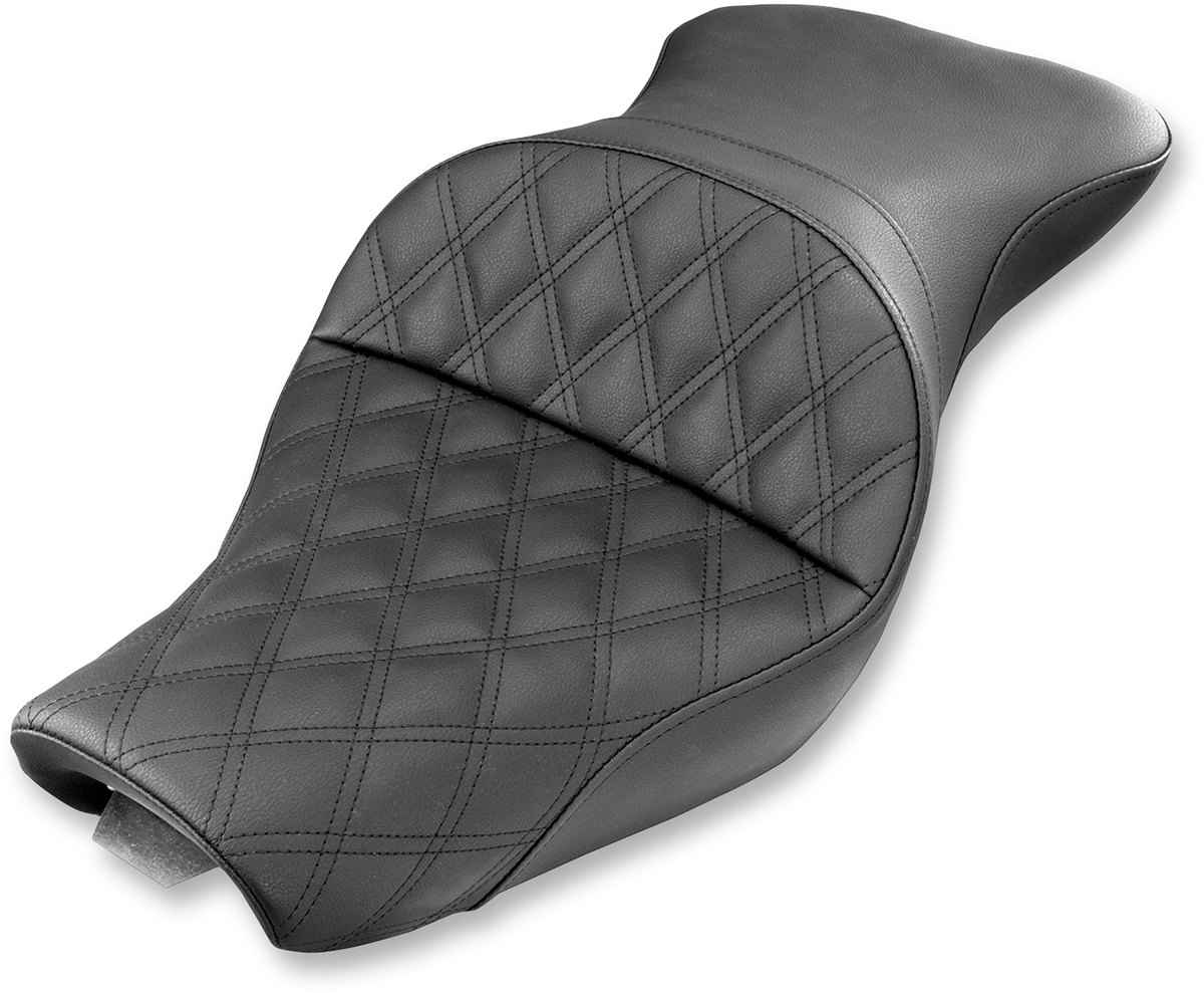 SADDLEMEN Explorer Seat - Lattice Stitched - 4.5 Gallon Tanks - XL '04-'20 807-03-029LS — image 1