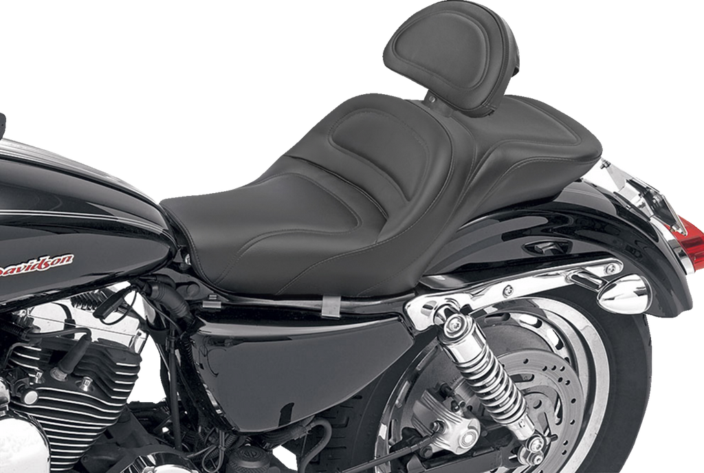 SADDLEMEN Seat - Explorer™ - With Backrest - Stitched - Black - XL '04-'20 807-03-030 — image 2