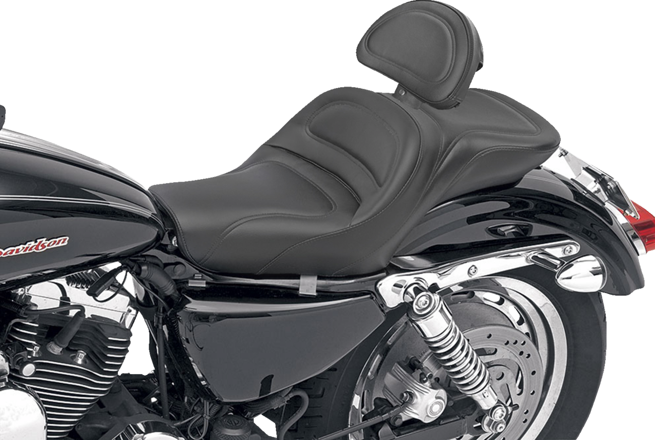 SADDLEMEN Seat - Explorer™ - With Backrest - Stitched - Black - XL '04-'20 807-03-030 — image 2