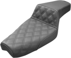 SADDLEMEN Step-Up Seat - Front Lattice Stitch - Black - XL 807-03-172 — image 1