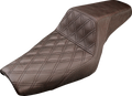 SADDLEMEN Step-Up Seat - Front Lattice Stitch - Brown - XL 807-03-172BR — image 1