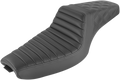 SADDLEMEN Step-Up Seat - Front Tuck-n-Roll/Rear Lattice Stitch - Black 807-03-176 — image 1