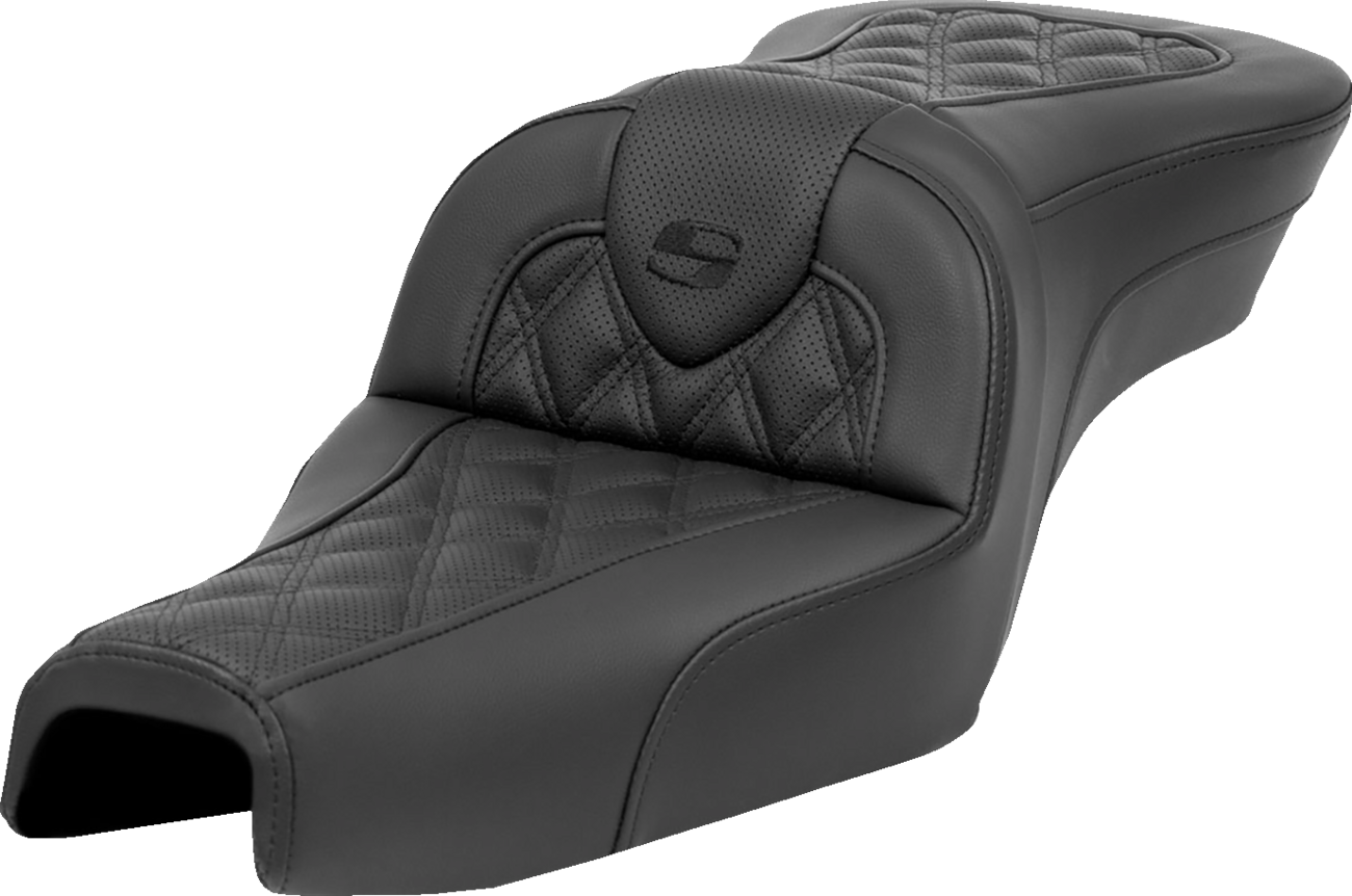 SADDLEMEN Roadsofa™ Seat - without Backrest - Lattice Stitch - XL '04-'22 807-03-182 — image 1