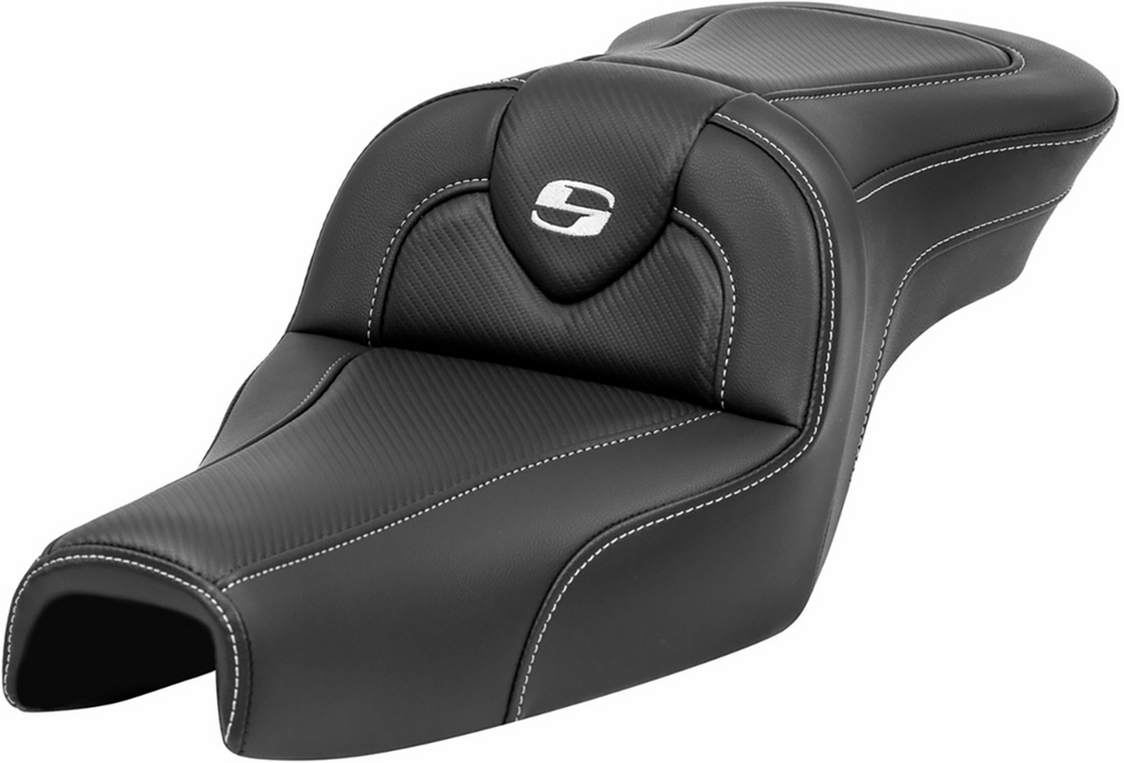 SADDLEMEN Roadsofa™ Seat - without Backrest - Carbon Fiber - XL '04-'22 807-03-185 — image 1