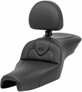 SADDLEMEN Roadsofa™ Seat - with Backrest - Black - XL '04-'22 807-03-187BR — image 1