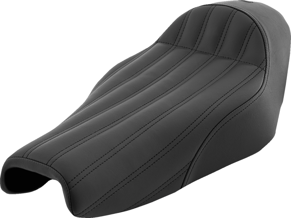 SADDLEMEN Knuckle Solo Seat - Ribbed - Black - XL '04-'20 807-11-0023 — image 1
