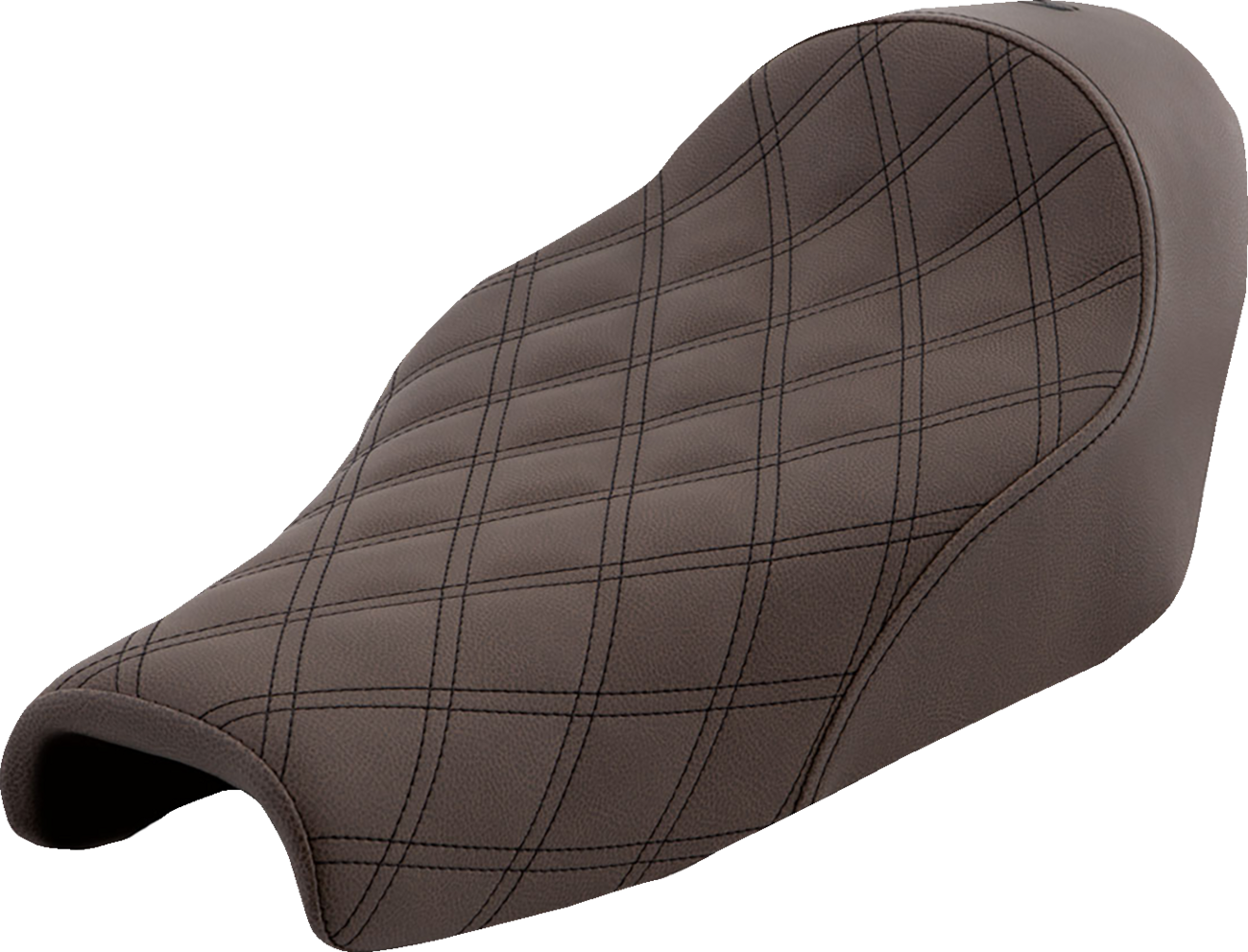 SADDLEMEN Renegade™ Solo Seat - Lattice Stitched - Brown - XL '04-'22 807-11-002BLS — image 1