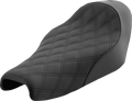 SADDLEMEN Renegade™ Solo Seat - Lattice Stitched - Black - XL '04-'22 807-11-002LS — image 1