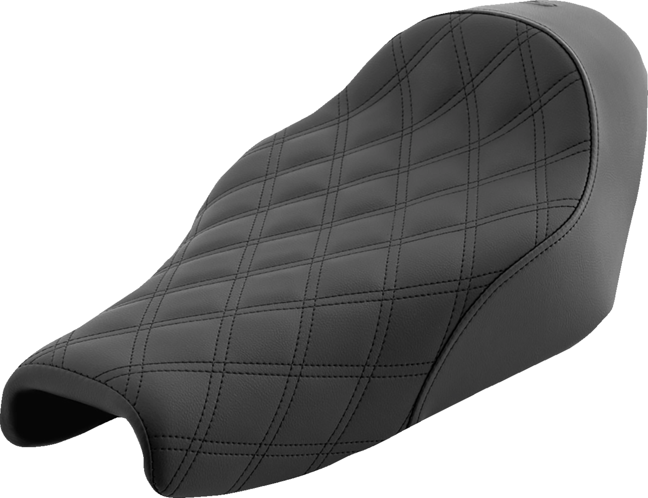 SADDLEMEN Renegade™ Solo Seat - Lattice Stitched - Black - XL '04-'22 807-11-002LS — image 1