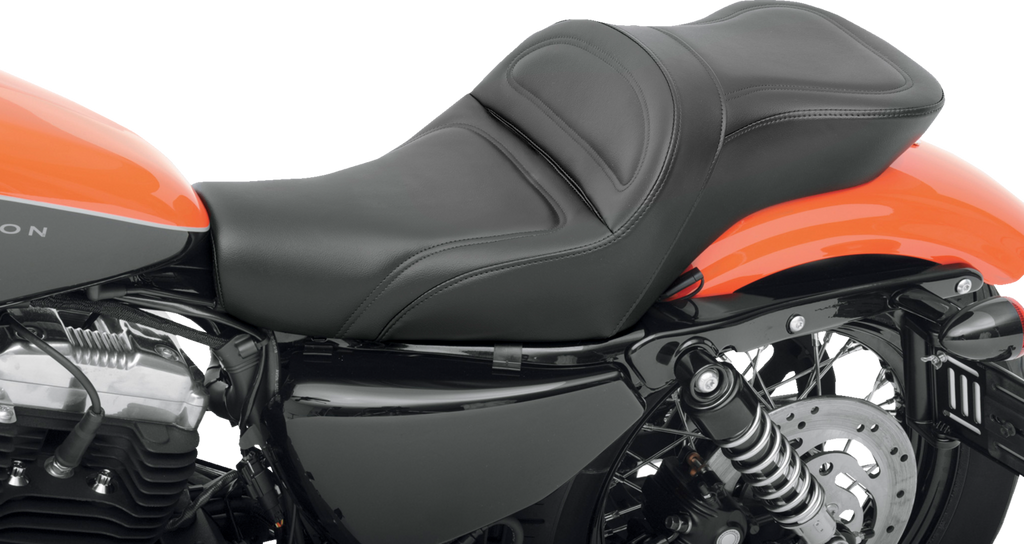 SADDLEMEN Seat - Explorer™ - Without Backrest - Stitched - Black - XL '04-'22 807-11-029 — image 1
