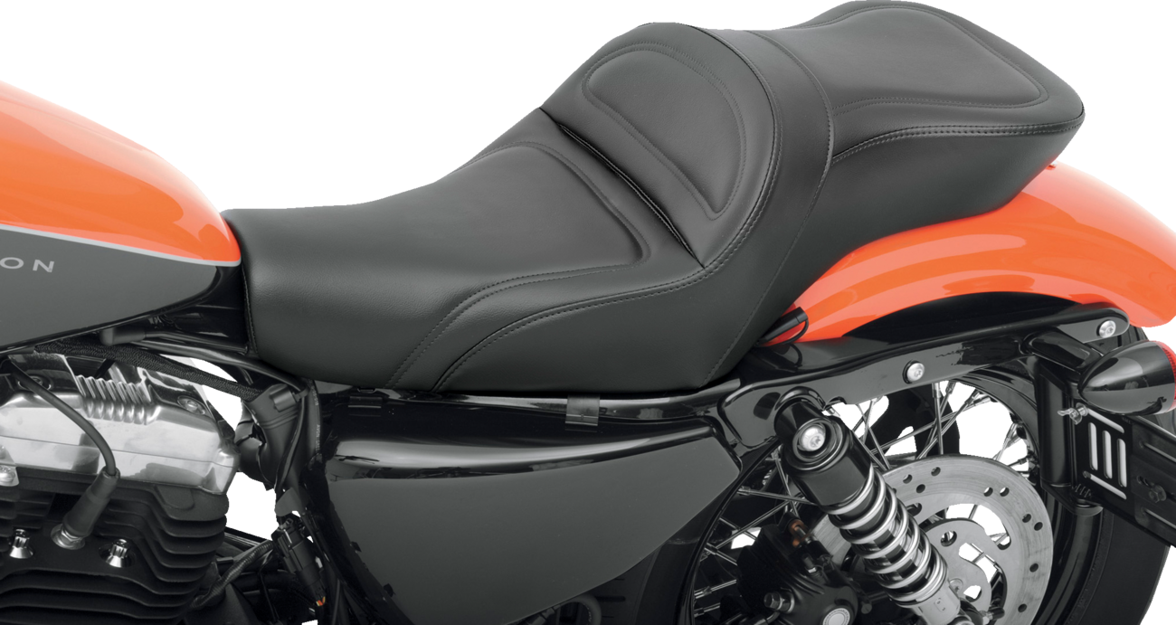 SADDLEMEN Seat - Explorer™ - Without Backrest - Stitched - Black - XL '04-'22 807-11-029 — image 1