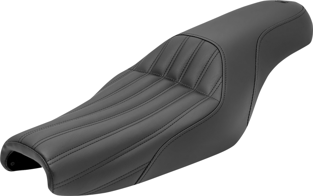 SADDLEMEN Knuckle 2-Up Seat - Ribbed - Black 807-11-047K — image 1