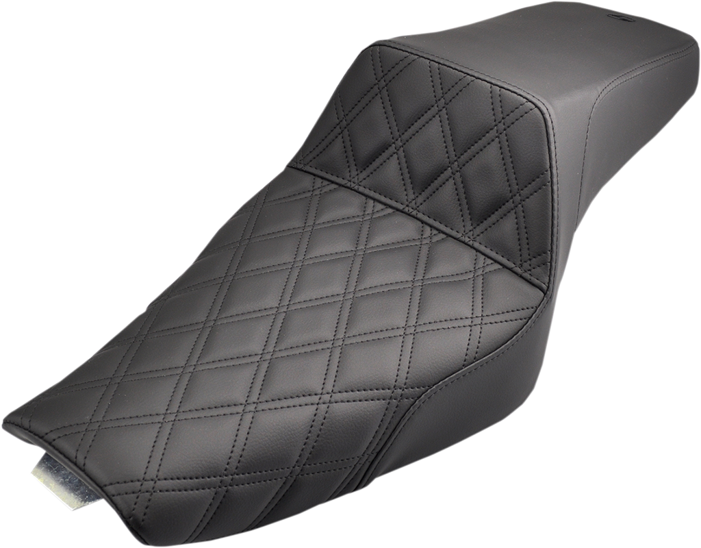 SADDLEMEN Step-Up Seat - Front Lattice Stitch - Black - XL 807-11-172 — image 1