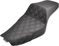 SADDLEMEN Step-Up Seat - Front Lattice Stitch - Black - XL 807-11-172 — image 1