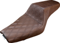 SADDLEMEN Step-Up Seat - Front Lattice Stitch - Brown - XL 807-11-172BR — image 1