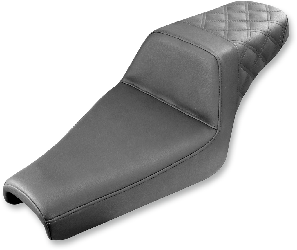SADDLEMEN Step-Up Seat - Rear Lattice Stitch - Black - XL 807-11-173 — image 1