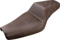 SADDLEMEN Step-Up Seat - Rear Lattice Stitch - Brown - XL 807-11-173BR — image 1