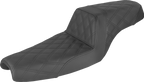 SADDLEMEN Step-Up Seat - Full Lattice Stitch - Black - XL 807-11-175 — image 1