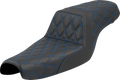SADDLEMEN Step-Up Seat - Lattice Stitch - Blue Stitch - XL '04-'22 807-11-17501 — image 1