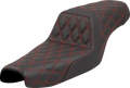 SADDLEMEN Step-Up Seat - Lattice Stitch - Red Stitch - XL '04-'22 807-11-17504 — image 1