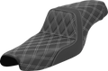 SADDLEMEN Step-Up Seat - Lattice Stitch - White Stitch - XL '04-'22 807-11-17506 — image 1