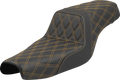 SADDLEMEN Step-Up Seat - Lattice Stitch - Gold Stitch - XL '04-'22 807-11-17507 — image 1