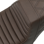 SADDLEMEN Step-Up Seat - Front Tuck-n-Roll/Rear Lattice Stitch - Brown 807-11-176BR — image 2