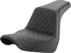 SADDLEMEN Step-Up Seat - Honeycomb - Blue Stitching - 3.3 Gal Tank - Sportster '04-'22 807-11-17701 — image 2