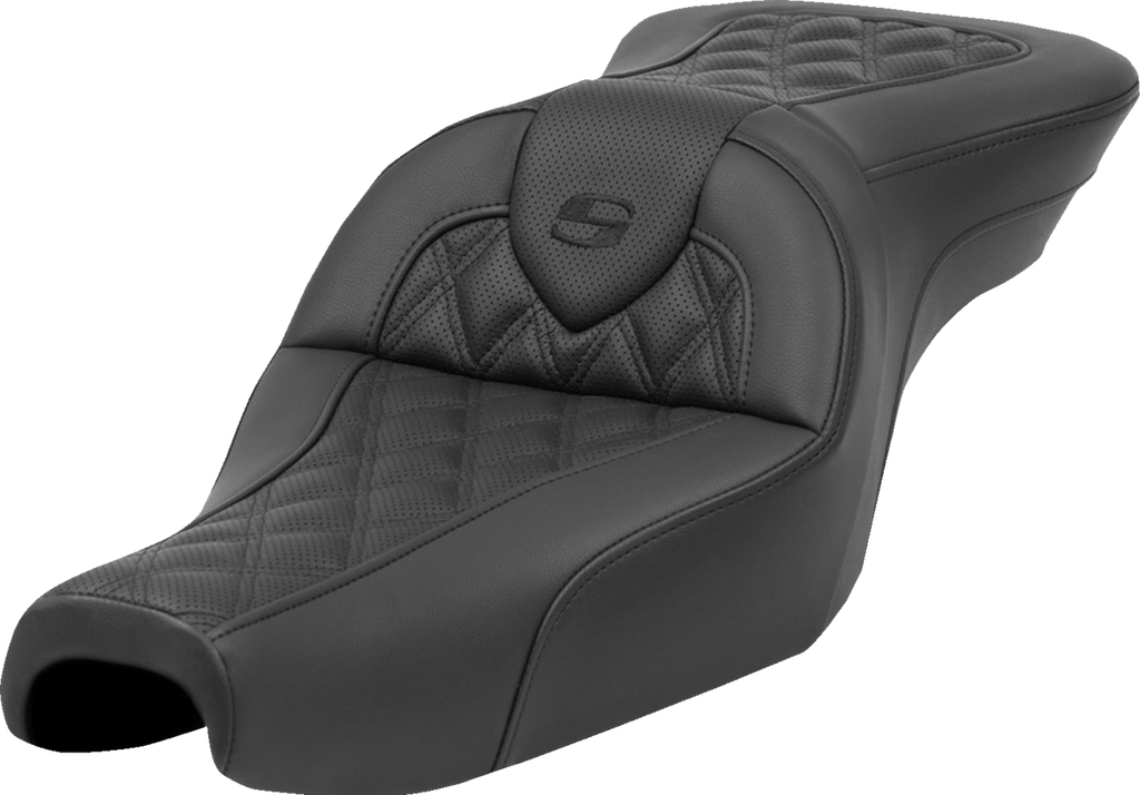 SADDLEMEN Roadsofa™ Seat - without Backrest - Lattice Stitch - XL '04-'22 807-11-182 — image 1