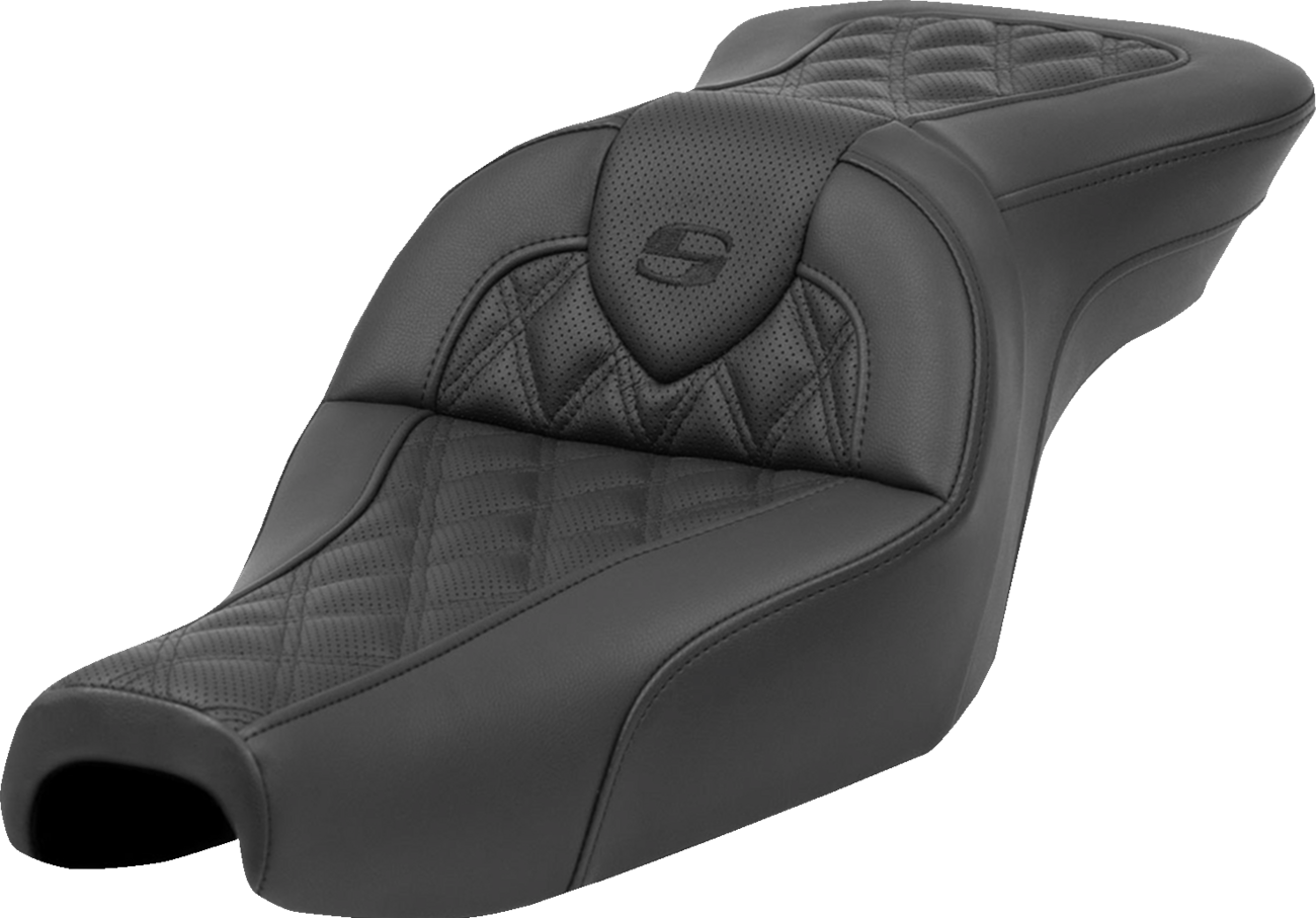 SADDLEMEN Roadsofa™ Seat - without Backrest - Lattice Stitch - XL '04-'22 807-11-182 — image 1