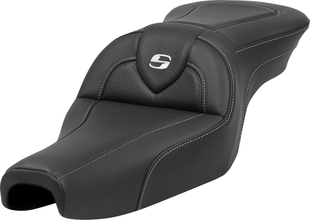 SADDLEMEN Roadsofa™ Seat - without Backrest - Carbon Fiber - XL '04-'22 807-11-185 — image 1