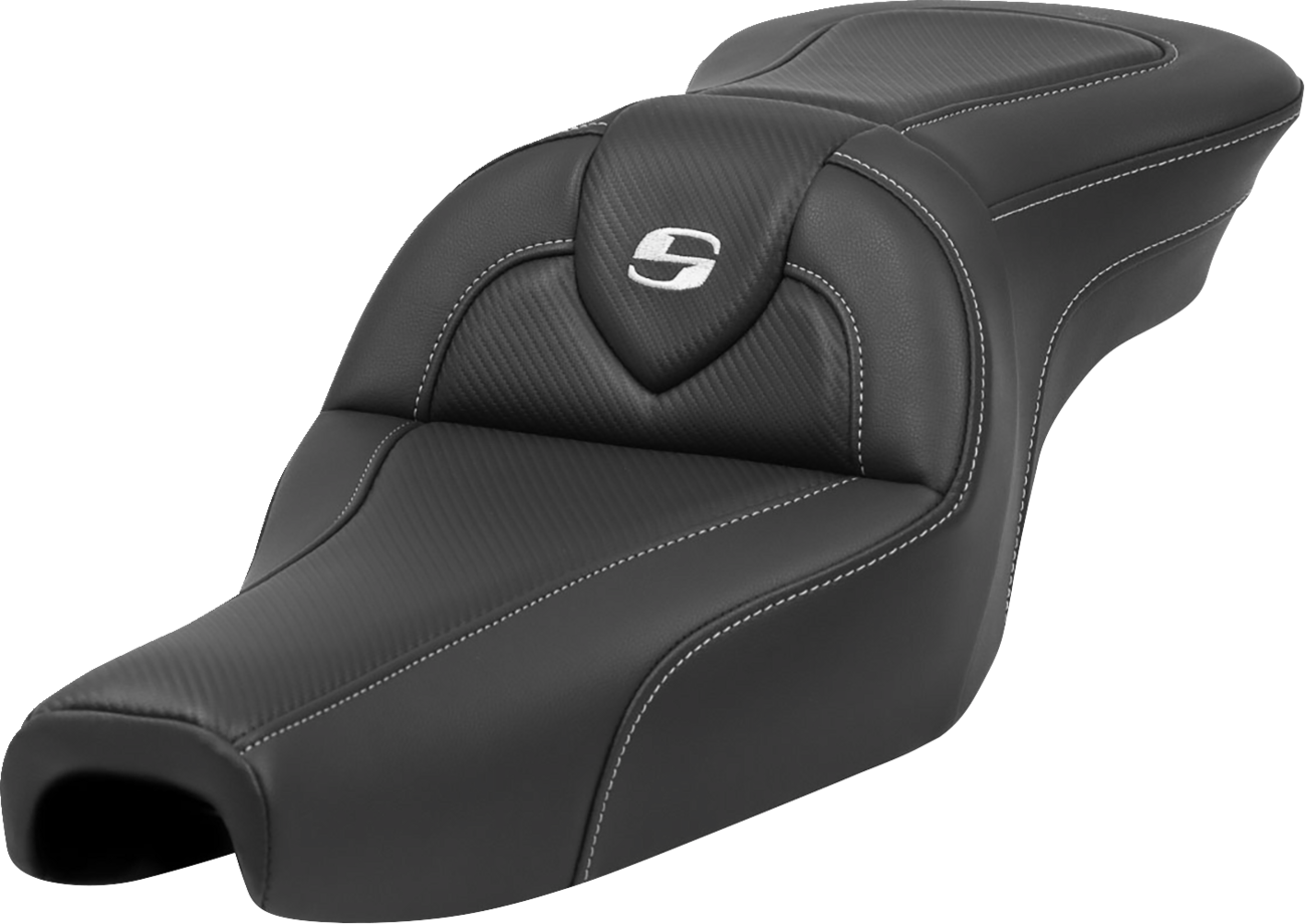 SADDLEMEN Roadsofa™ Seat - without Backrest - Carbon Fiber - XL '04-'22 807-11-185 — image 1